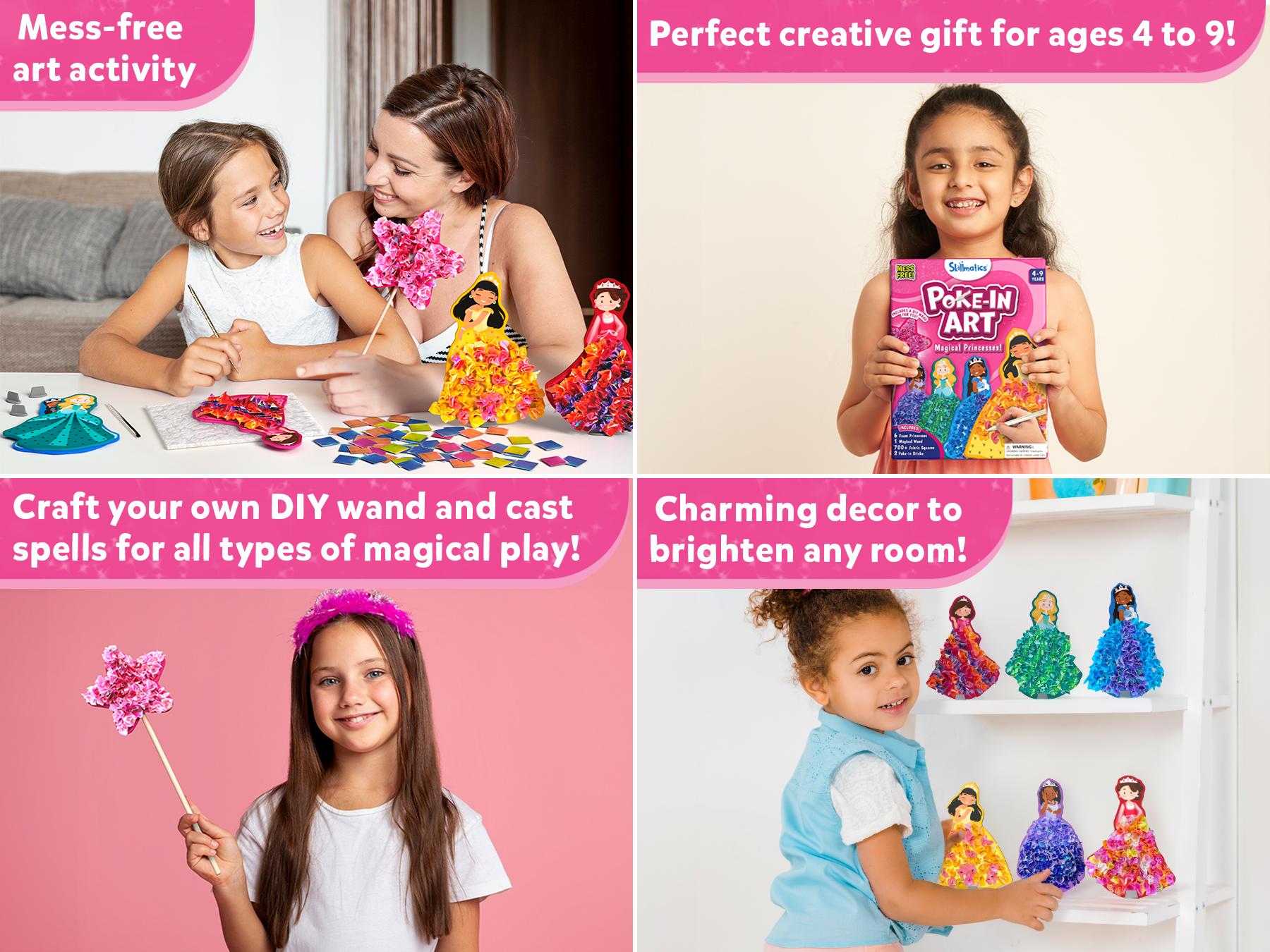 Poke in Art - Skillmatics Art & Craft Activity, Mess-free Art for Kids, DIY kit, Gifts for Girls & Boys Ages 4 to 9 Creative Play Artistic