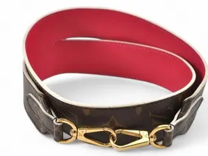 Pre-owned Louis Vuitton Coated Canvas Bag Accessories Monogram Pink Leather Crossbody Strap