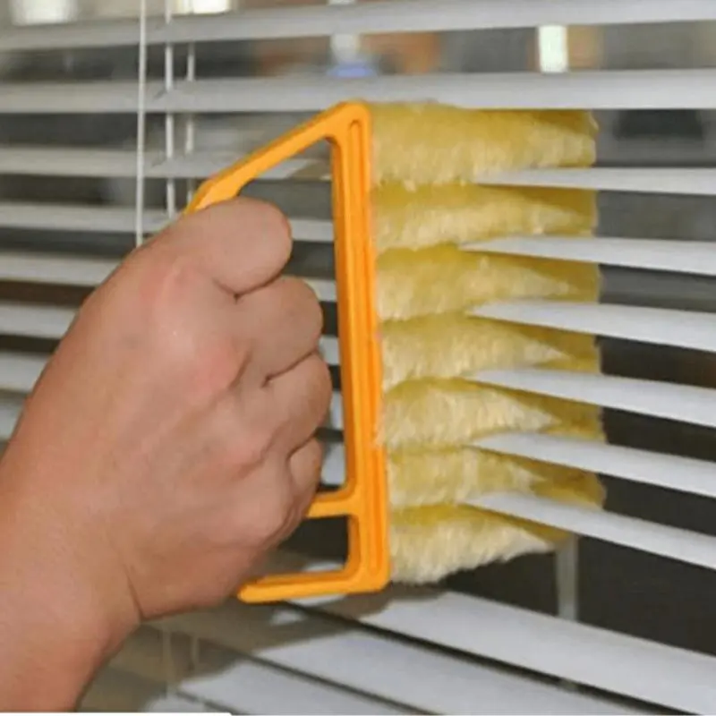 Window Blind Cleaning Brush, 1 Count Handheld Window Blind Cleaner with Handle, Household Cleaning Tool, Cleaning Supplies for Home