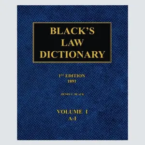 Black's Law Dictionary – 1st Edition (1891): Volume 1 Paperback