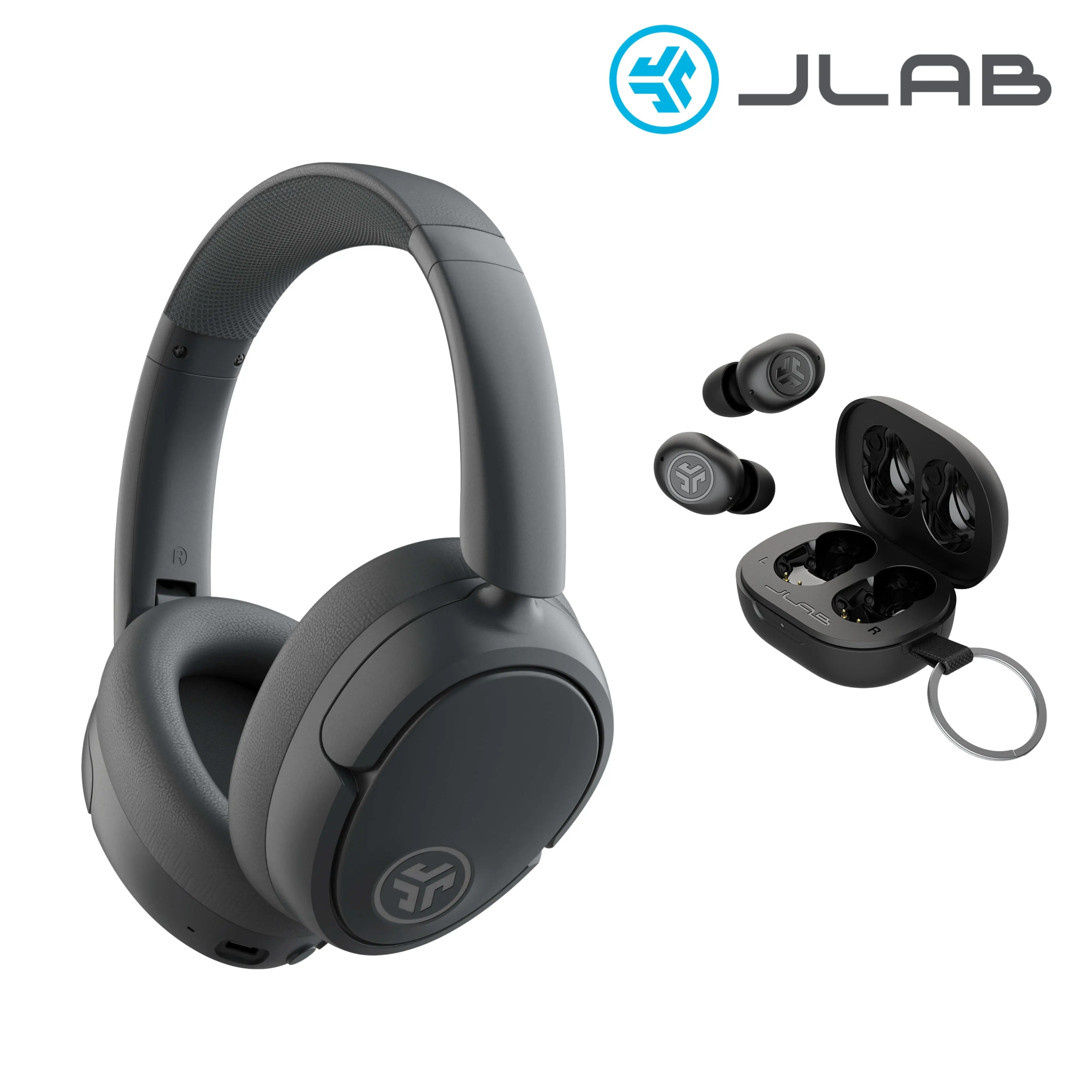 JBuds Lux Graphtie & JBuds Mini Black