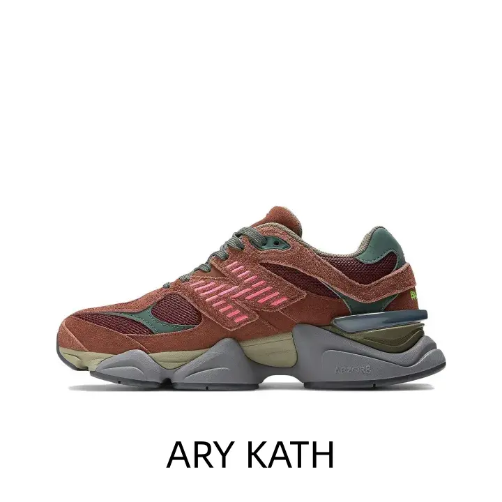 Unisex Stylish Mesh Suede Chunky Platform Sneakers, Rust Brown-Green Contrast Color, Non-Slip Rubber Outsole, Casual Sports Shoes for Travel, Weekend Going-Out (Sports Collectibles Accessory)