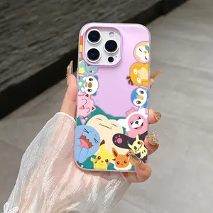 1 cute elf phone case, fashionable and creative trendy iPhone phone case, 2-in-1 double-layer material, dopamine color matching, suitable for iPhone 17 Pro Max, compatible with iPhone 7-17 series/Pro/Pro Max/Plus/Air/E/X/XS/XR