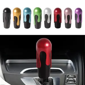 Universal Ice Cream Aluminum Black Manual Car Gear Shift Knob Stick Shifter M8 M10 M12
