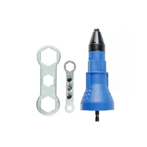 Rivet Nut Gun Tool for Pull Riveting, Cordless Rivet Drill Adapter, Electric Riveting Gun for Effortless Fastening