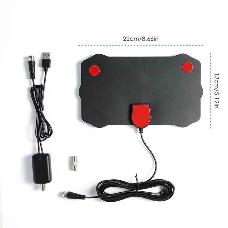 5600 Mile Range Indoor TV Antenna, Amplified Digital HDTV Signal Booster, 4K 1080P HD Ready, Easy Setup