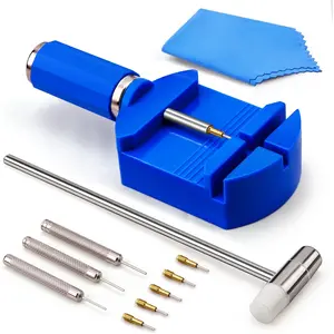 Watch Link Removal Tool Kit, Watch Band Strap Chain Pin Remover Repair Tool Kit for Watch Band Strap Adjustment, Bracelet Sizing and Watch Resizing Adjuster