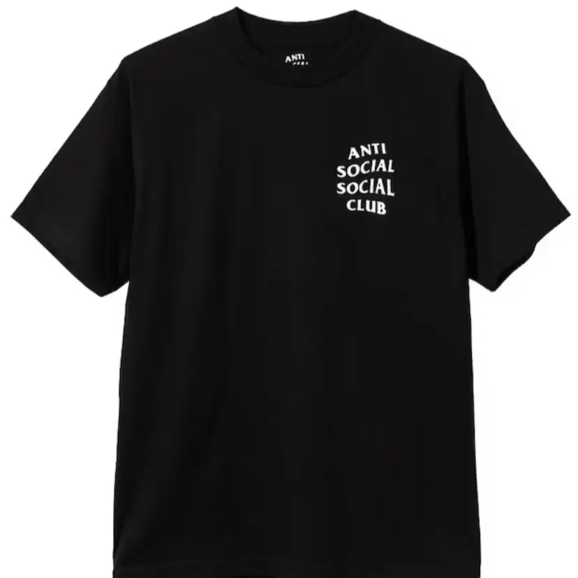 Anti Social Social Club T-Shirt Black Menswear Tops Casual Classic
