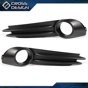 CROSSDESIGN Fit For Ford 2013-14 Focus ST Front Fog Light Lamp Bezel Trim Covers LH&RH Side