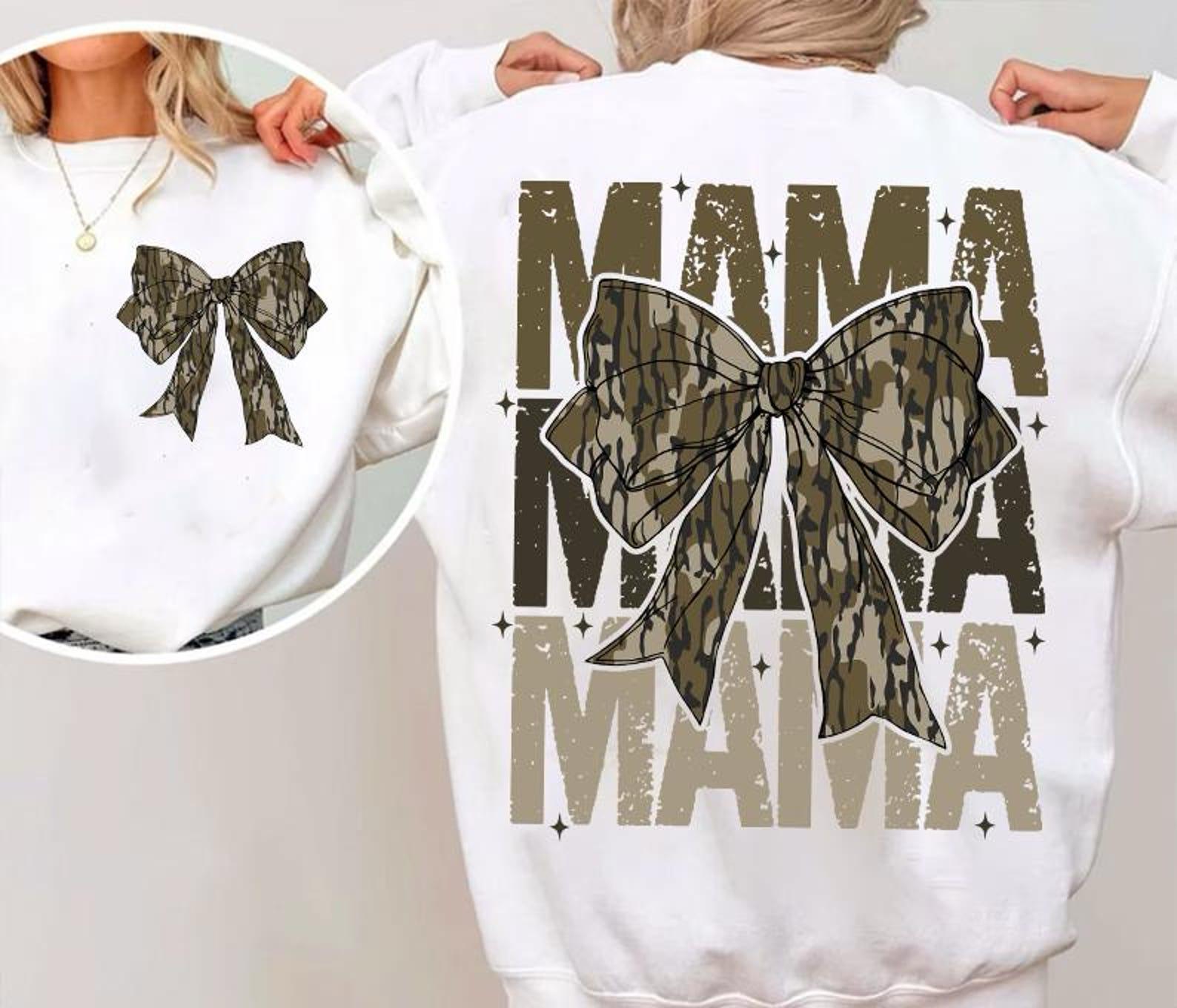 Mama Camo Coquette Bow Printed 2 Sid &hellip;