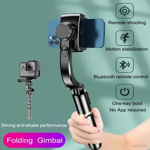 Upgraded Selfie Tripod Wireless Bluetooth-compatible Multi-Function Handheld Gimbal Stabilizer, Outdoor Sports Photography, Stable and Portable