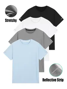 Men's round neck T-shirt - Soft and loose fitting T-shirt in multiple colors, suitable for daily casual wear