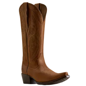 Ariat Ladies Heritage Elastic Calf Brown Snip Toe Boots 10036047