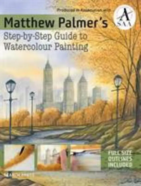 Used Paperback Book - Matthew Palmer's Step-By-Step Watercolor Painting Art Tutorial for Aspiring Artists Looking to Improve Skills (English, Good for Humanities & Social Sciences History & Culture Enthusiasts)