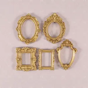 Mini Resin Small Photo Frame DIY Cream Glue Refrigerator Decorating Magnet Decoration Accessories Imitation Photo Frame Shooting Props