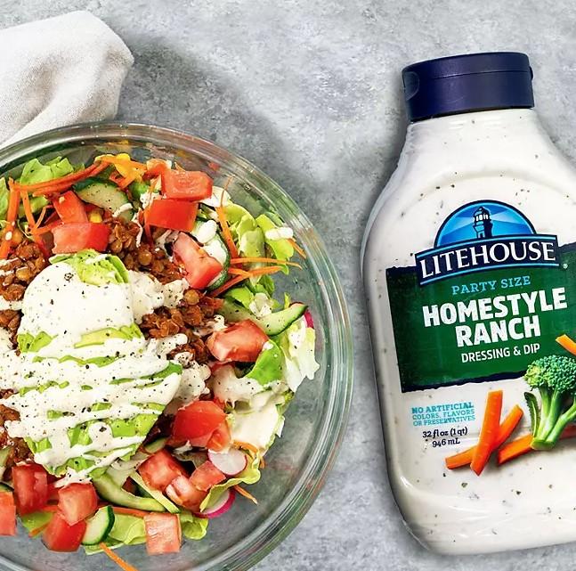 Litehouse Homestyle Ranch Dressing & Dip 32 fl oz Party Size No Artificial Colors Flavors or Preservatives
