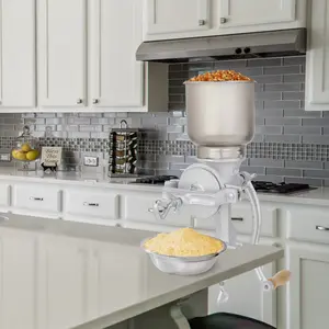 “Ditch store-bought flour! With this Hand Crank Grinder, you KNOW exactly what's in your bread. Fresh, healthy, and NO electricity needed. Perfect for preppers & health lovers! Aluminium Kitchen Machine Traditional Utensils Grinding kitchen  Grain Miller