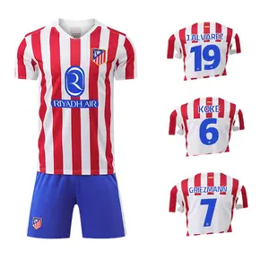 2526 Atlético Madrid New Home Fan Version Jersey - No. 19, No. 6, No. 7