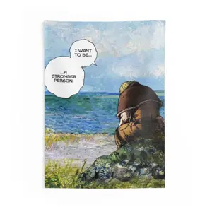 Thorfinn From Vinland Saga Indoor Wall Tapestry, Inspiring Flag For Home Decor, Anime Tapestry, Wall Hanging, Large Fabric Poster, Manga Art