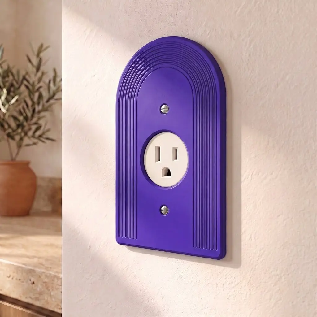 Portico Outlet Cover — Single Round Outlet