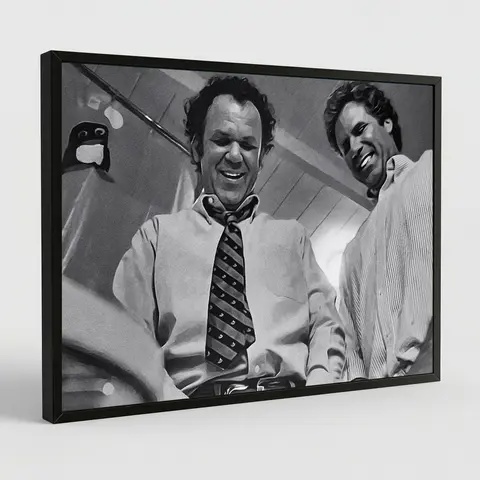 Black And White Print, Bathroom Print, Step Brothers Movie Toilet Scene, Bathroom Humor Print, Movie Poster