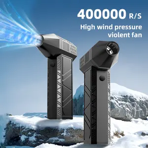 [Cordless Air Duster] 400000   Cordless Electric Compressed Air Duster |   Mini Turbine Fan, Violent Fan for Keyboard Computer Cleaning, No Cans Required, Jet Dry Blower for Home And Car