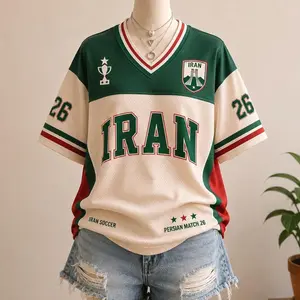 Iran Soccer Jersey, Retro Team Melli Shirt, Retro Iranian Team Shirt, Custom Name Number Jersey, Persian Match Football Fan