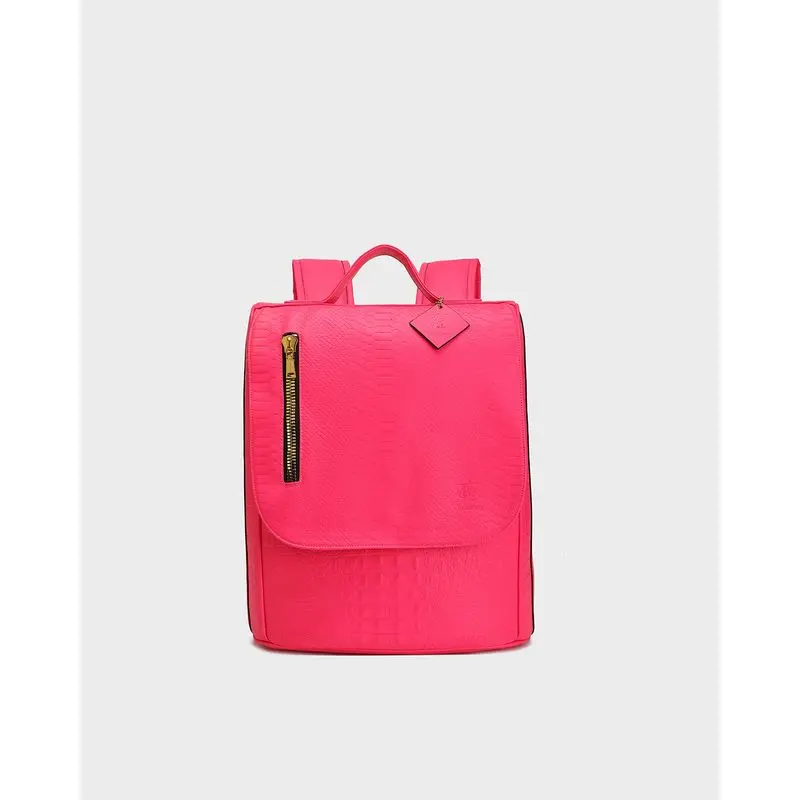 Statement Weekender Backpack in Neon Pink V2