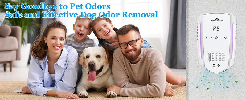 Morrerfresh Odor Eliminator for Cat Dog Car Home Quiet Portable Air Purifier with Advanced Ozone Technology Removes Pet Urine Smoke Musty Smells Fathersdaygift