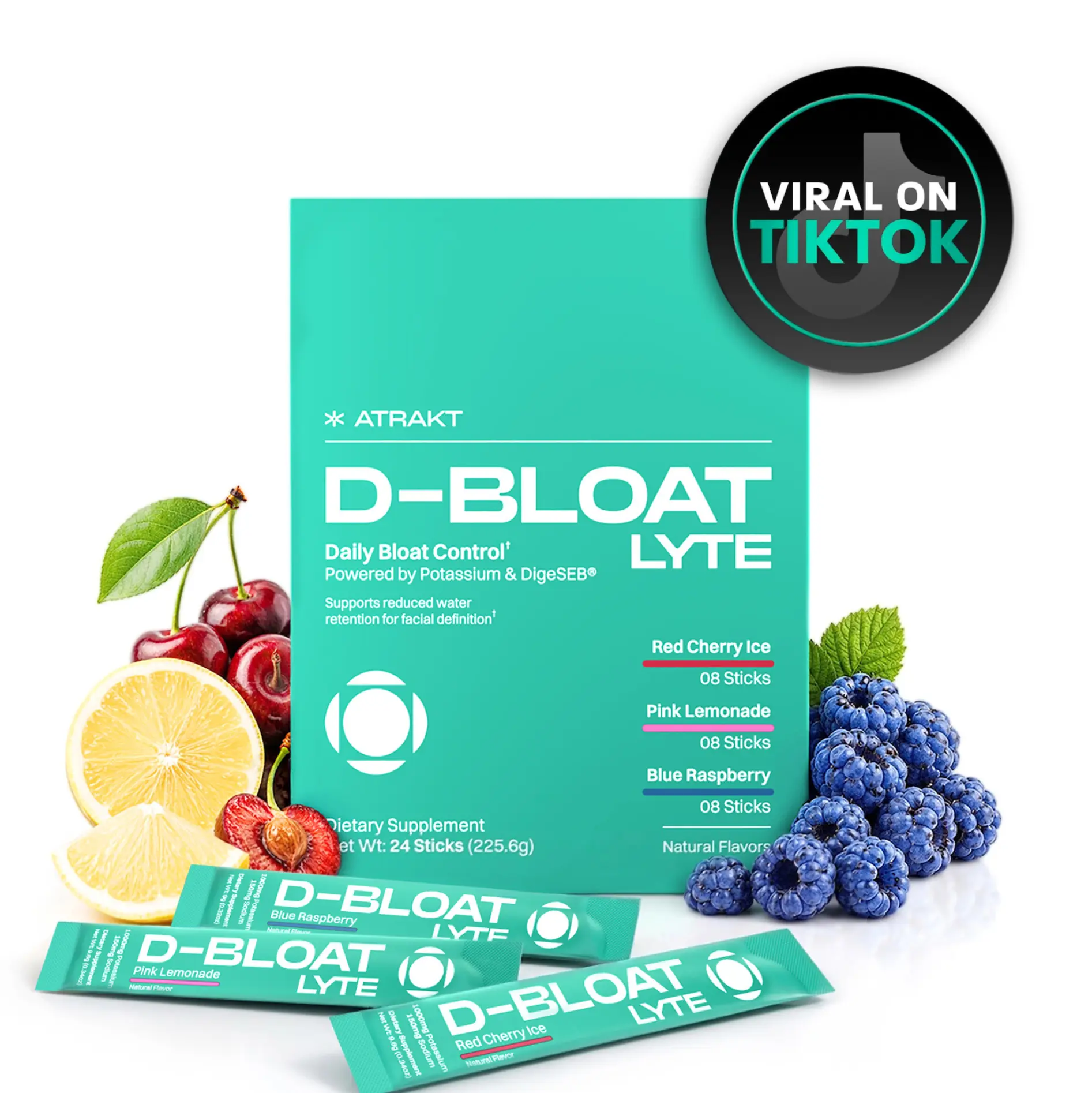 D-BLOAT LYTE Daily Debloat Powder - ATRAKT - 24 Servings