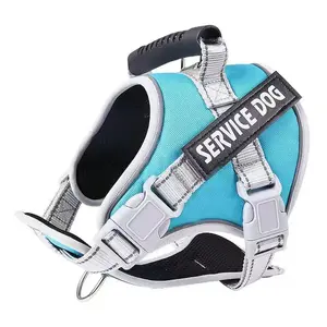 Adjustable Anti-Escape Dog Harness Vest Style for Large Dogs No-Pull Leash Compatible with Safety Buckle Night Reflective Strips wlw Harness Velcro Pets Custom Patch Molle System