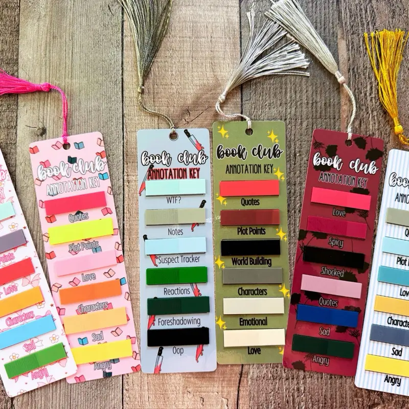 Book Club Annotation Kits, Novelty Funny Humorous Bookmark Kits for Books, Adult Office Stationery Tape Flags & Labeling Supplies