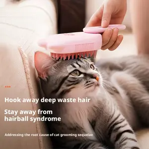 Pet spray comb one button spray brush cleaning hair comb cat dog steam anti fly electric pet supplies