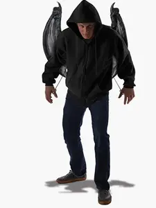 Black/Grey Articulating Wicked Wings - Demon - Costume Accessory - One Size