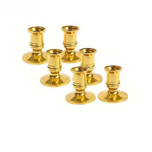 6pcs Cone-Shaped Candle Holders Made of Plastic, Perfect for Christmas Party Decor. These Holders Are Designed for Use with Simulated Candles (Candles Not Included) And Are Ideal for Wedding