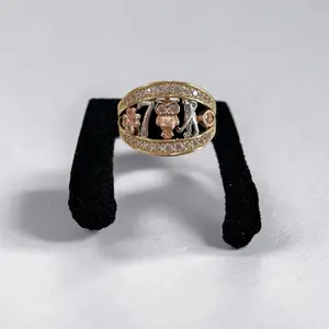 Anillo de la suerte talla 7 oro 14K