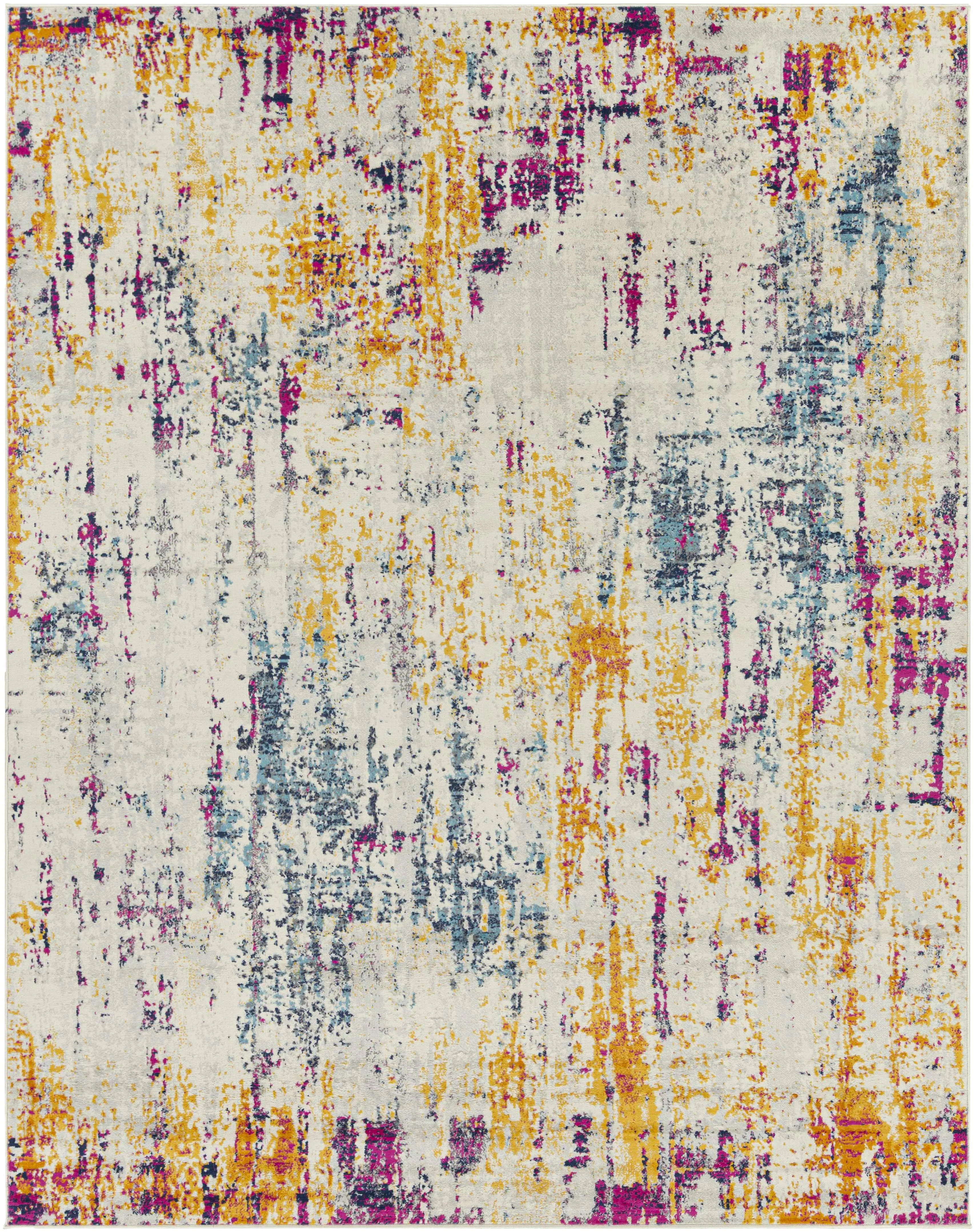 Zellwood Multicolor Rug, Pastel Multi-Striped Area Carpet for Living Room Bedroom Home Decor, Pastel Multi-Striped Area Rugs