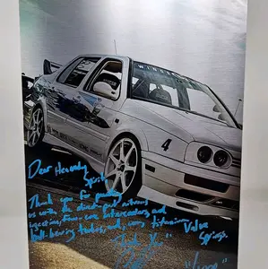Jesse's Volkswagen Jetta Metal Poster AUTOGRAPHED Large Fast & Furious Fan Collectible 12×18 Inch Personalized Prayer