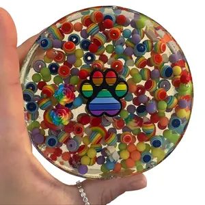 Reusable Picky Pad Prideful Pick Limited Edition, Pride Theme, Handcrafted Biodegradable Remelts 30+ Times Colorful Beads OT Friendly Calming Sensory Fidget for Focus