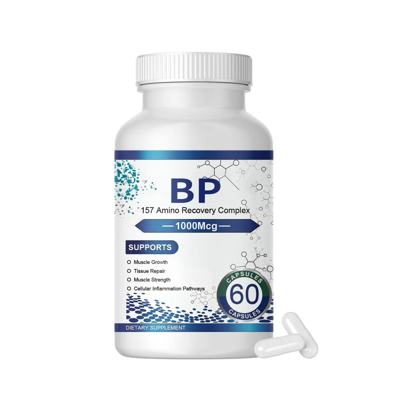 Recovery Support Capsules -  60 Capsules Fitness & Healthy Muscle, Joint, Mobility, Gut Lining Support Supplement, for Gym Enthusiasts