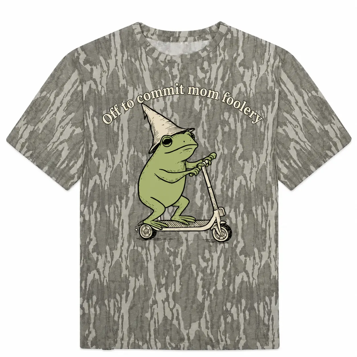 Mama Frog T-shirt, Off to Commit Mom Foolery Camo Unisex Camo Shirt, Pregnancy Announcement Gift