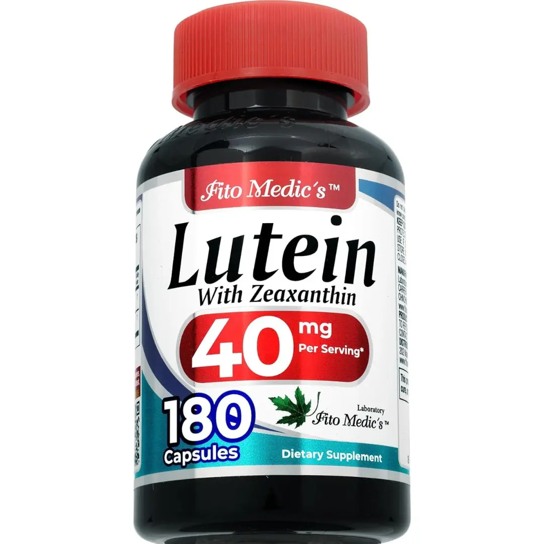 Lutein 40 mg with Zeaxanthin Eye Health Capsules for Vision Support, Daily Antioxidant Nutrition, 180 Capsules