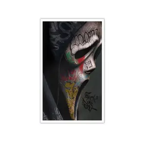 Vintage Halloween Canvas Poster Horror Scream Ghost Wall Art Dark Academia Gothic Spooky Aesthetic Prints Painting For Living Room Bedroom Apartment Wall Decor