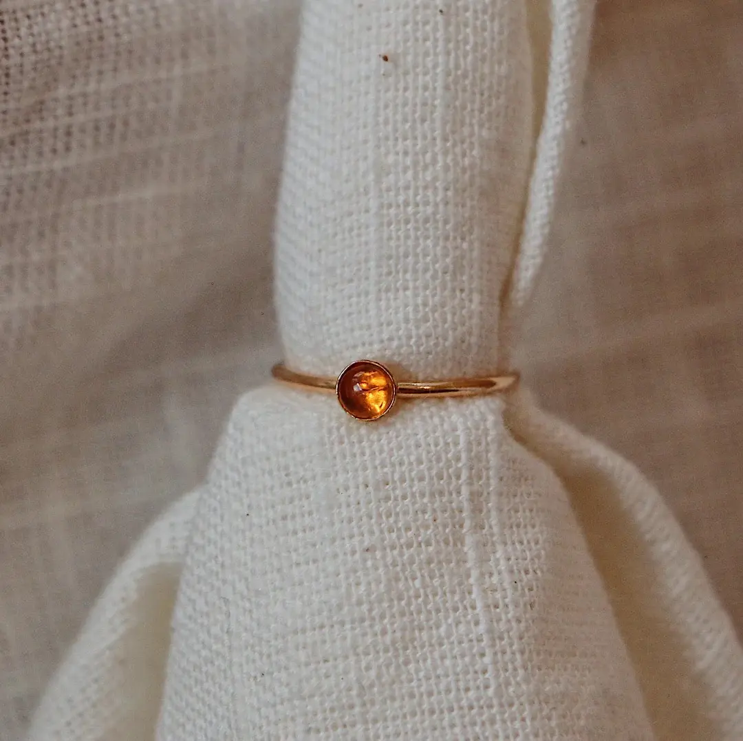 November Birth Month Crystal Rings | Natural Crystal Ring