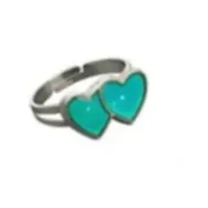 Double Heart Color Changing Mood Ring