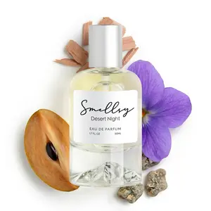 SMELLSY  Desert Night Eau De Parfum | Unisex Long Lasting Perfume Spray | Premium Floral Woody Fragrance | 50ml