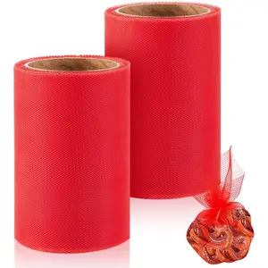Woanger 2 Rolls Fishing Soft Spawn Net 3'' x 157.5'' Spawn Sac Netting Sack Catfish Fishing Bait Mesh Holder Accessories for Roe Bags