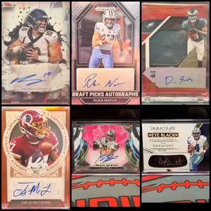 Clearly Football 639 Autograph Pack with One Card Per Pack Featuring Puka Nacua Brock Bowers & Terry McAdwin