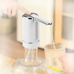 Automatic Water Dispenser Pump for 5 Gallon Bottle-Type-C USB , Portable Electric Water Pump, Foldable Spout,Use for ,Kitchen, Living Room, Office, Travel, Camping (White)