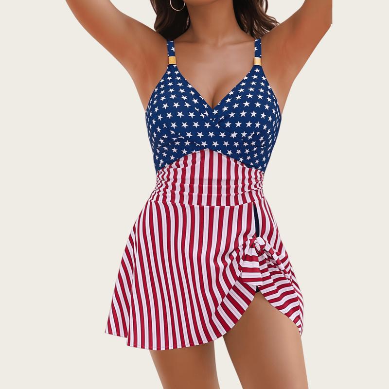 Womens One Piece Swim Dress Tummy Control Swimsuits Modest Bathing Suit Full Coverage Swim Skirt,Tankini Bathing Suit Stylish Beachwear